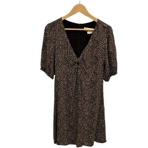 Brown Floral Cotton Saltwater Luxe Mini Dress